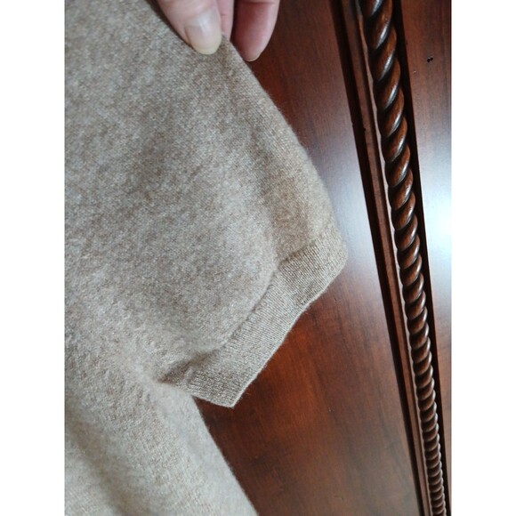 QUINCE Women's Size XL 100% Mongolian Cashmere Short Sleeve Crew Neck Sweater - Picture 4 of 9